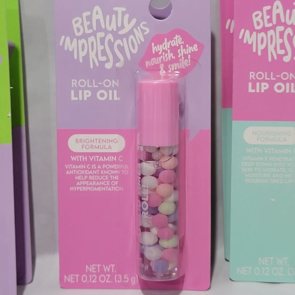 Beauty Impressions 11pc Lip Care Set Roll-On Lip Oils & Squalane Lip Balms NEW